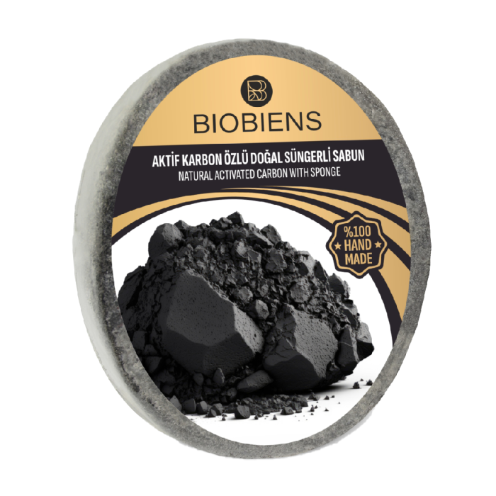 BioBiens Aktif Karbon zl Doal Sngerli Sabun 135gr