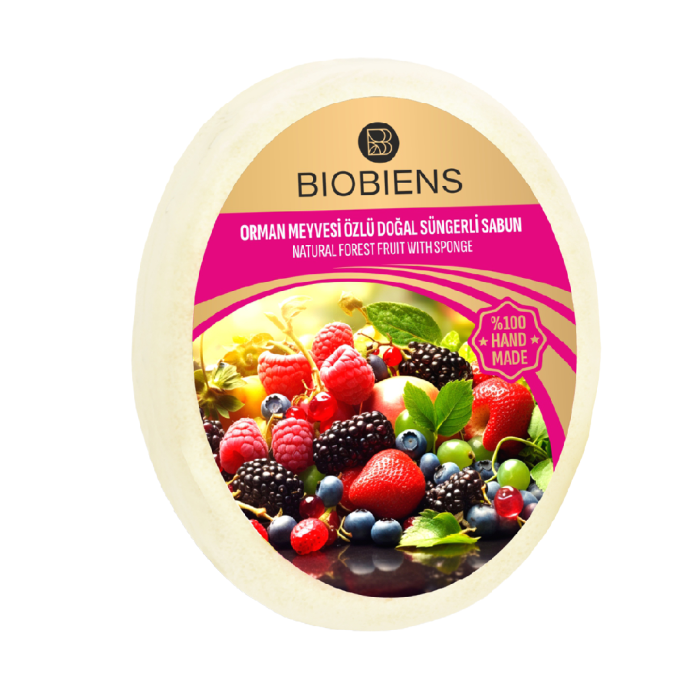 BioBiens Orman Meyvesi zl Doal Sngerli Sabun 135gr